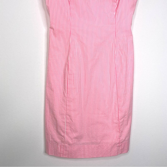 Lilly Pulitzer Devina Ruffle Sleeve Dress in Pink Yarn Seersucker Size 2 - Picture 8 of 15